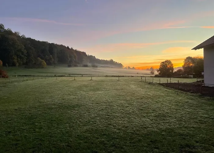Ferienwohnung Leutkirch Offen Hell Hoch Schoene Aussicht